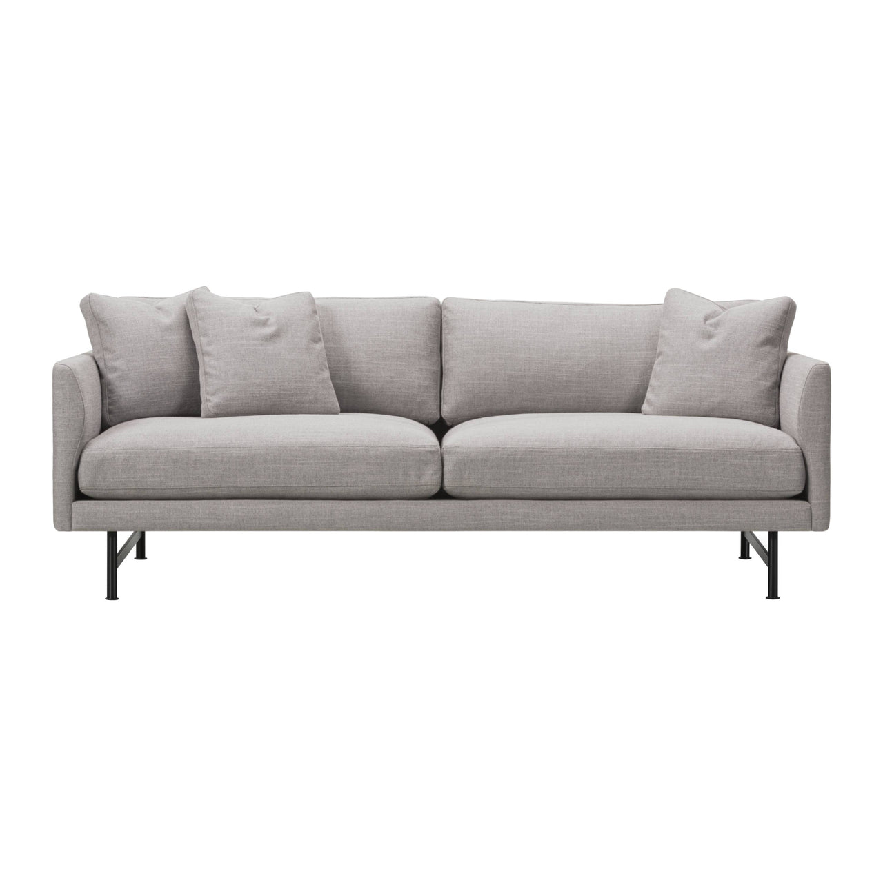 Calmo 2 Seater Sofa: Metal Base + Large - 78.7