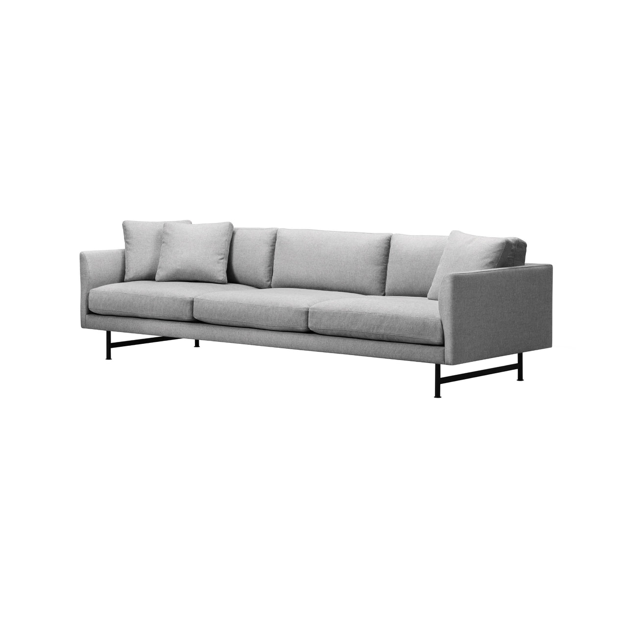 Calmo 3 Seater Sofa: Metal Base + Small - 98.4