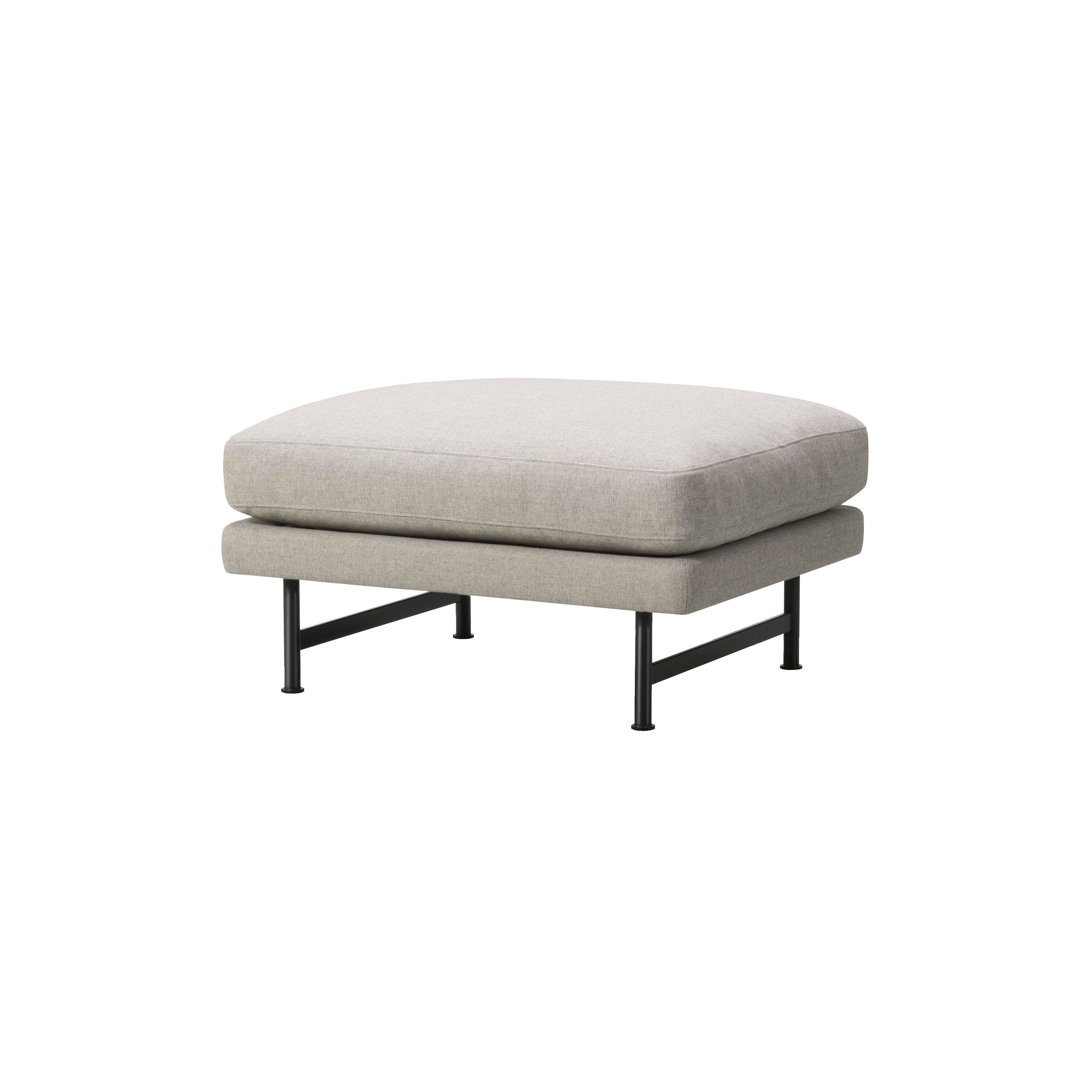 Calmo Ottoman: Metal Base + Black