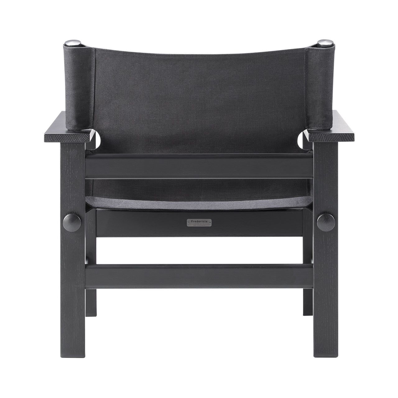 The Canvas Chair: Black Lacquered Oak + Black