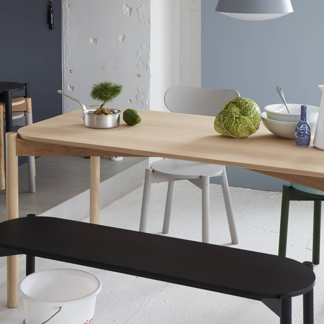 Castor Dining Bench: LS