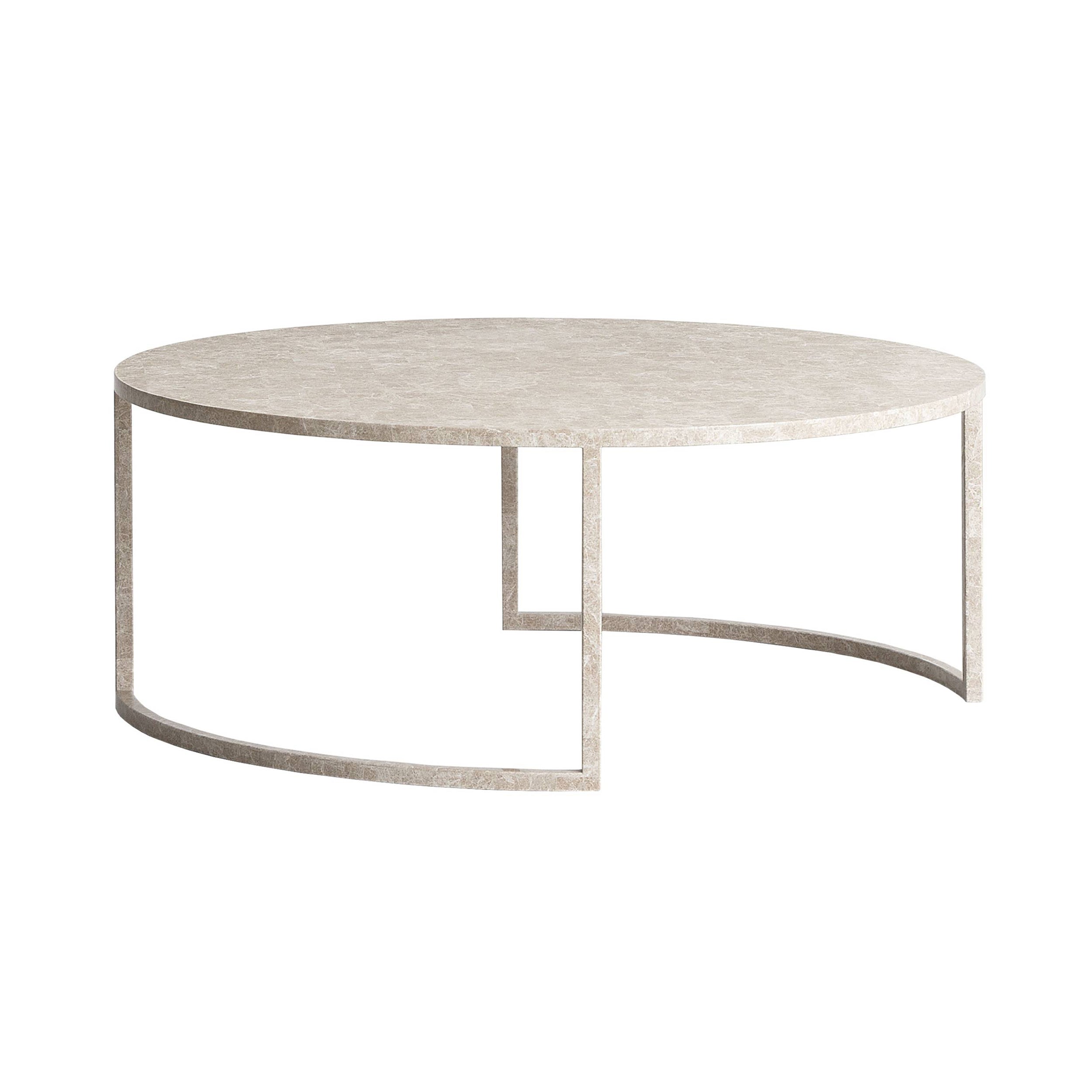 BK Center Table: Round + Light Emperador