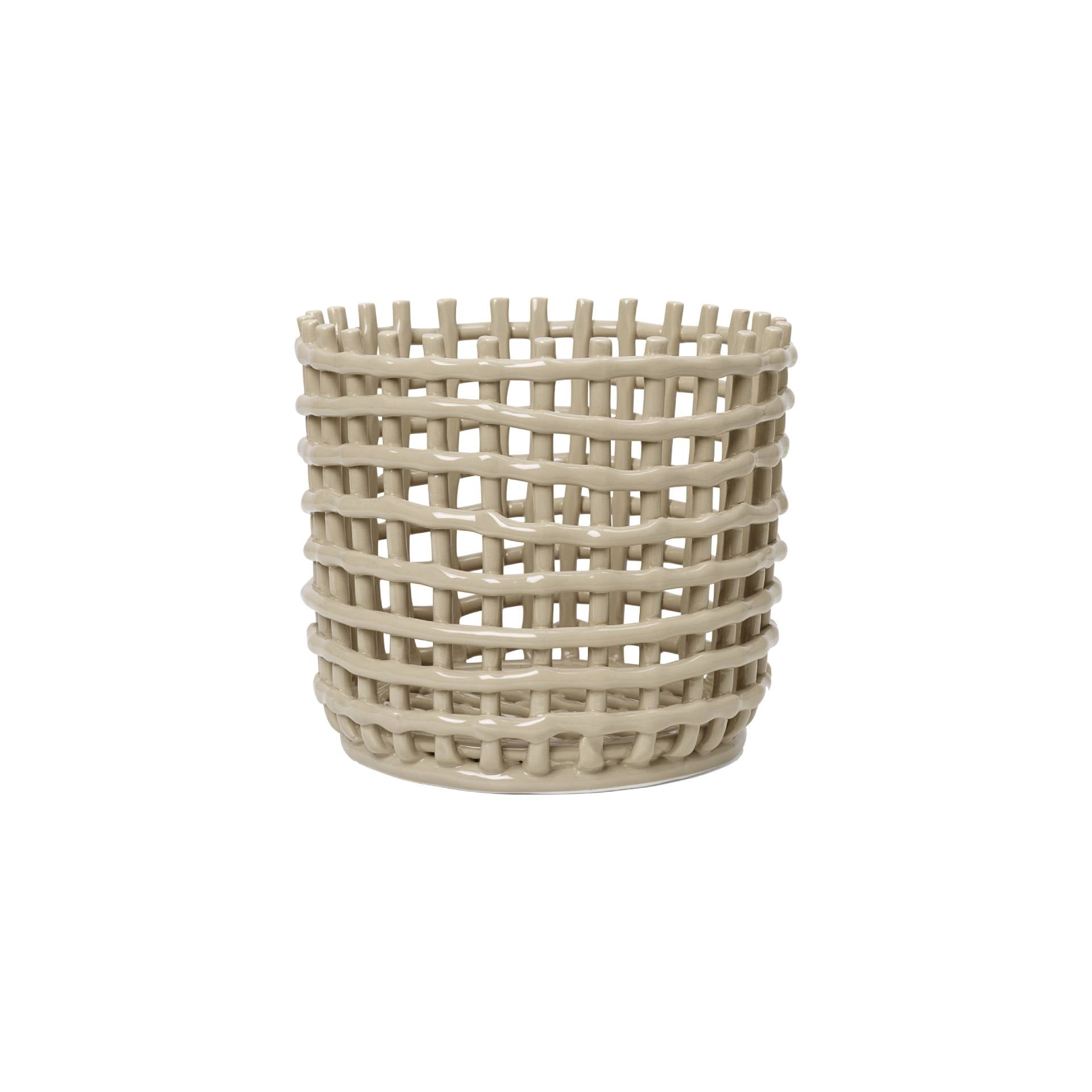 Ceramic Basket: Large - 8.3