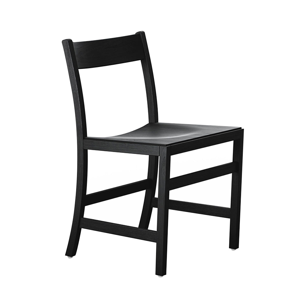 Waiter XL Chair: Black Stained Beech