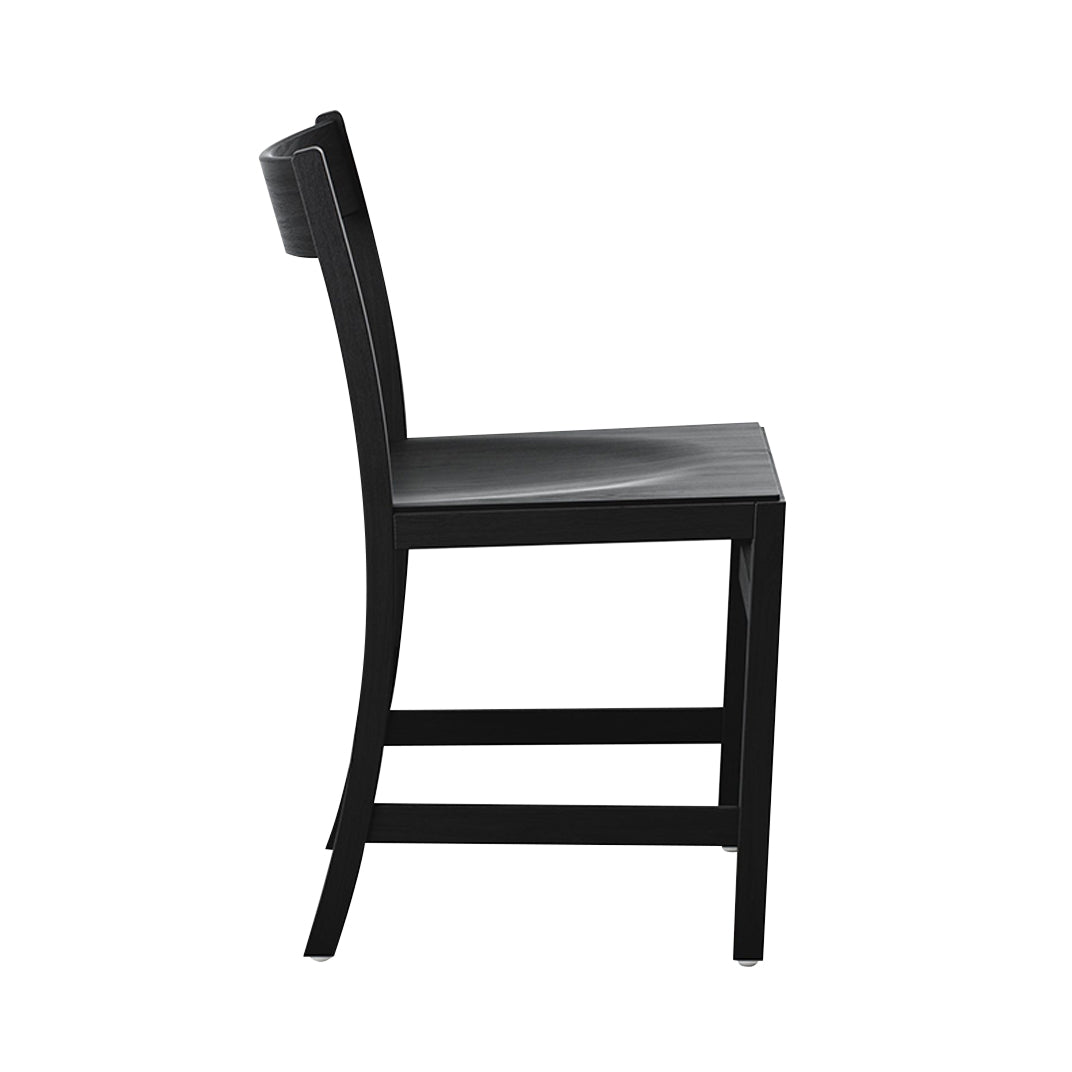 Waiter XL Chair: Black Stained Beech