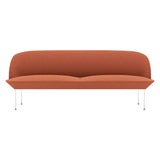 Oslo 3-Seater Sofa: Chrome