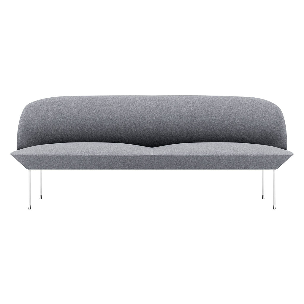 Oslo 3-Seater Sofa: Chrome