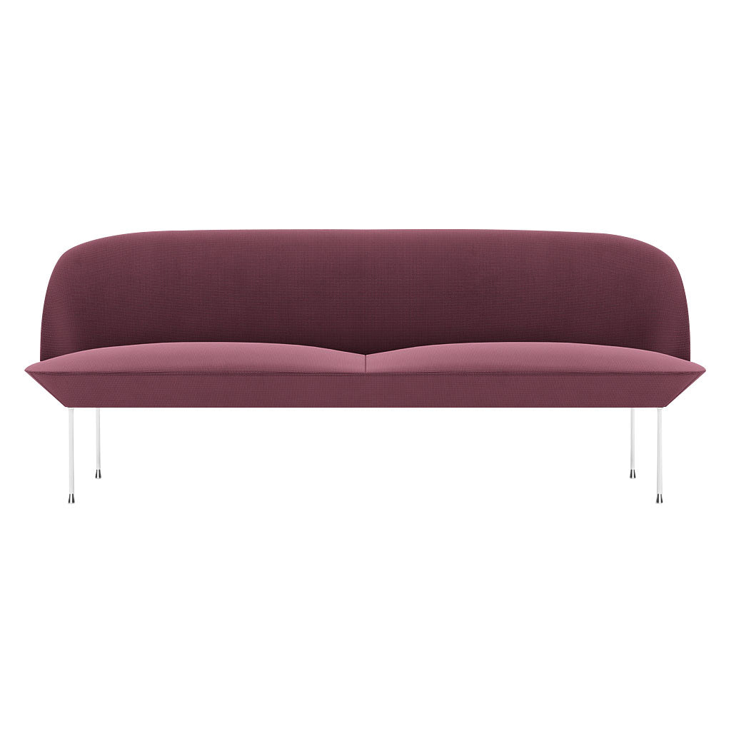 Oslo 3-Seater Sofa: Chrome