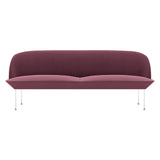 Oslo 3-Seater Sofa: Chrome