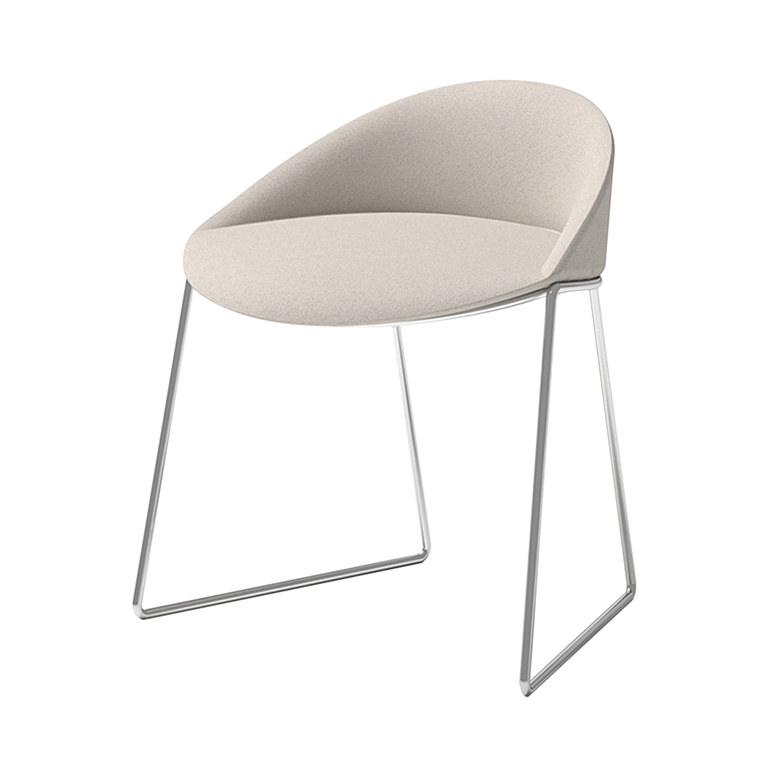 Circa Side Chair: Chrome