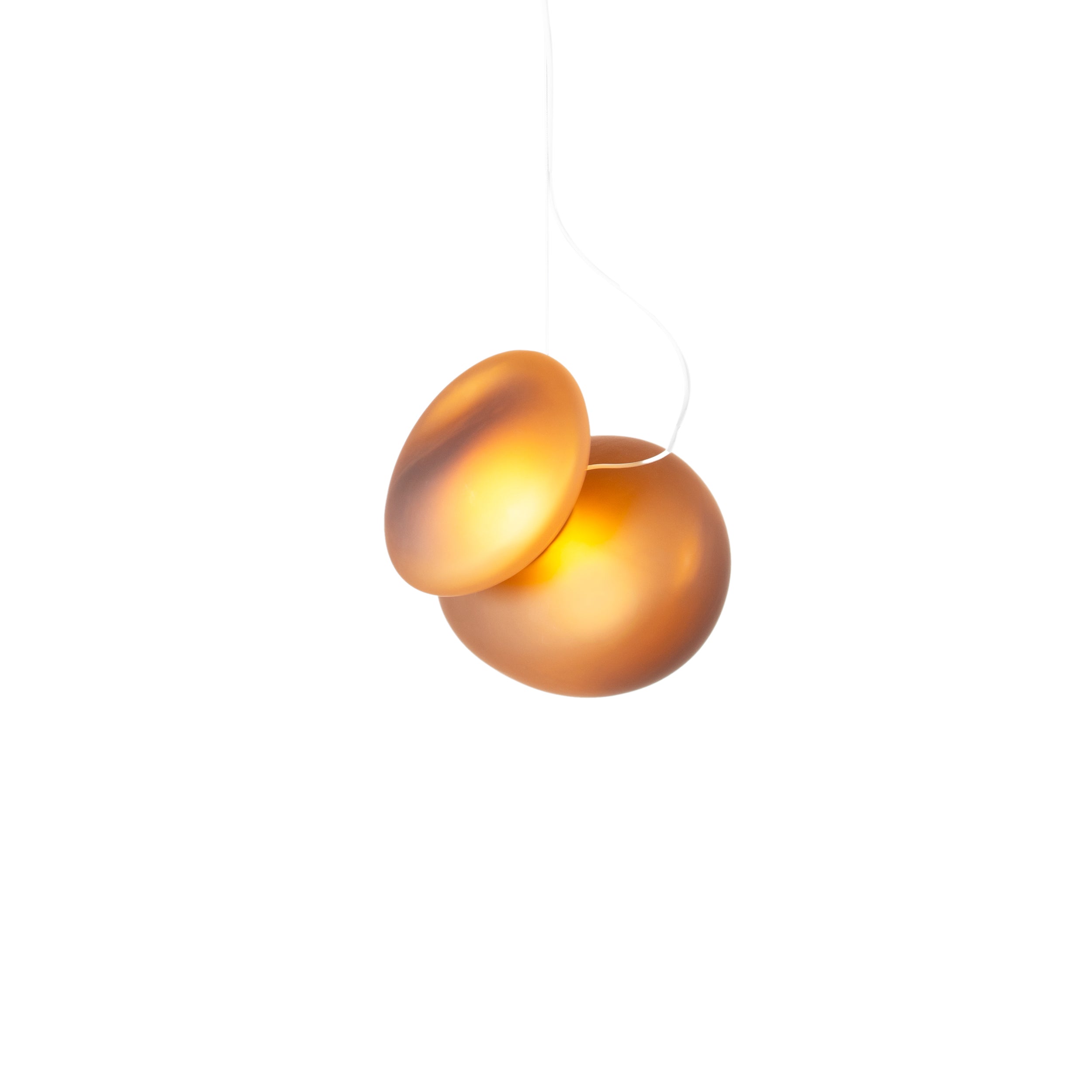 Pebble Pendant Light: A + D + Citrine + Citrine