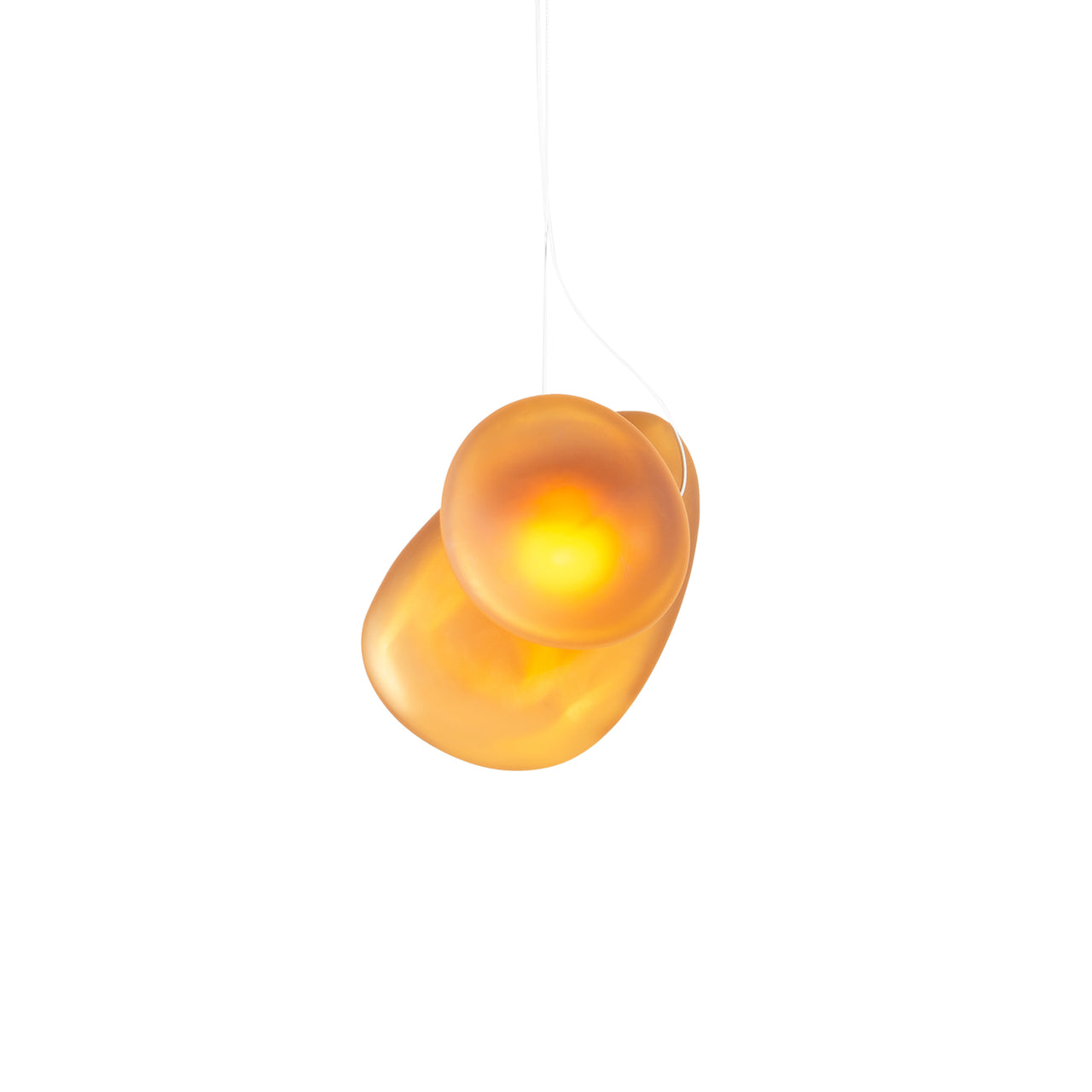 Pebble Pendant Light: B + D + Citrine + Citrine