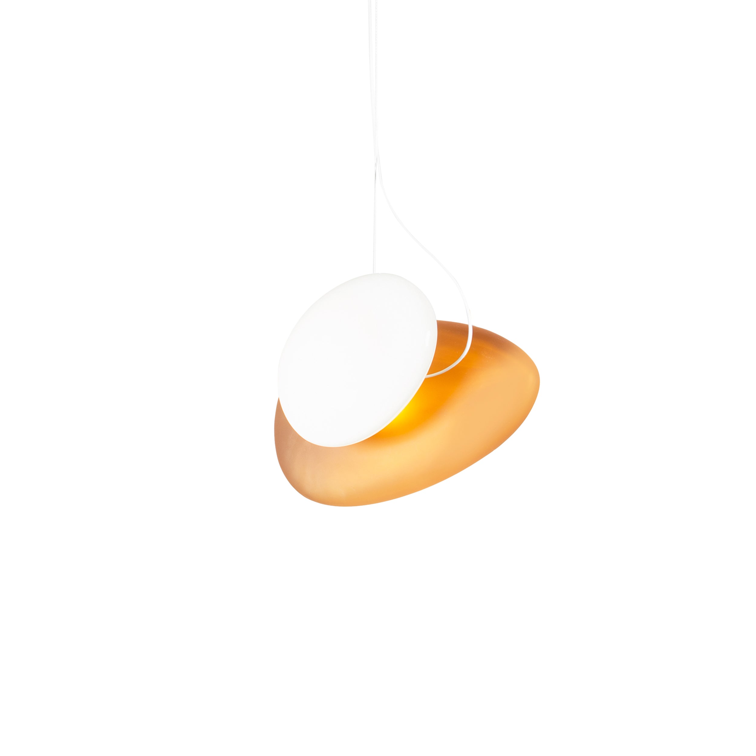 Pebble Pendant Light: B + D + Citrine + Pearl