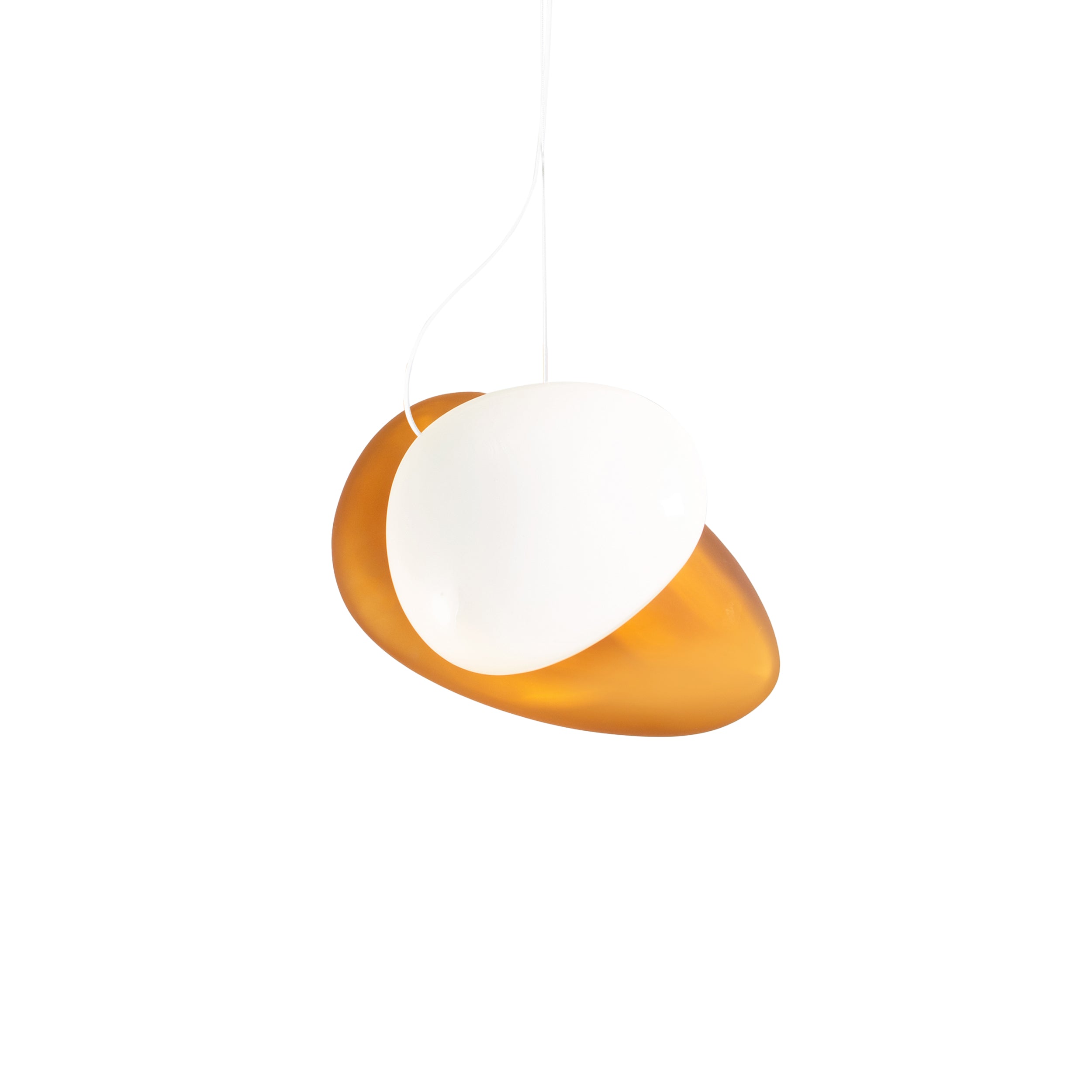 Pebble Pendant Light: B + C + Citrine + Pearl