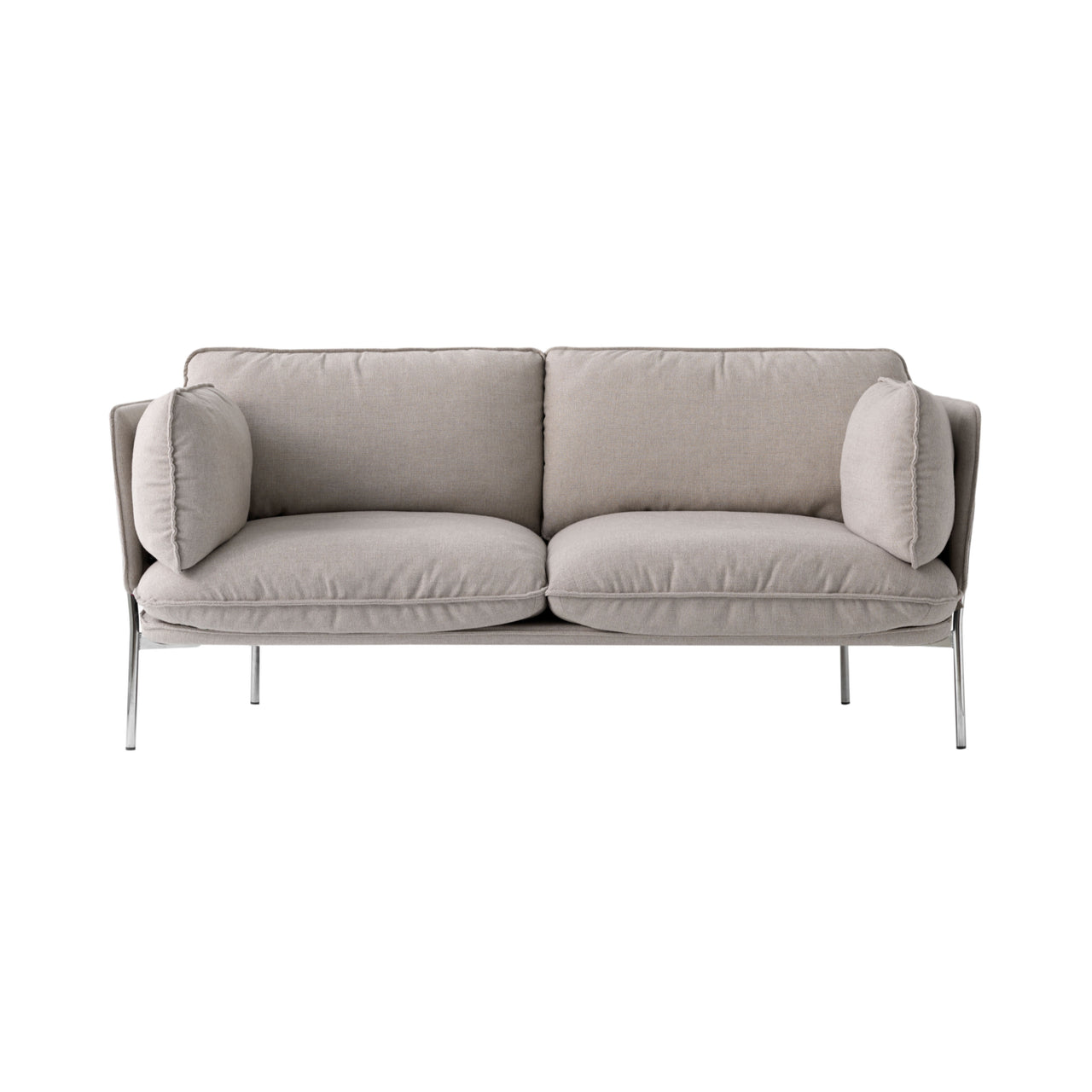 Cloud Sofa LN2 + LN3.2: 2 Seater + Chrome