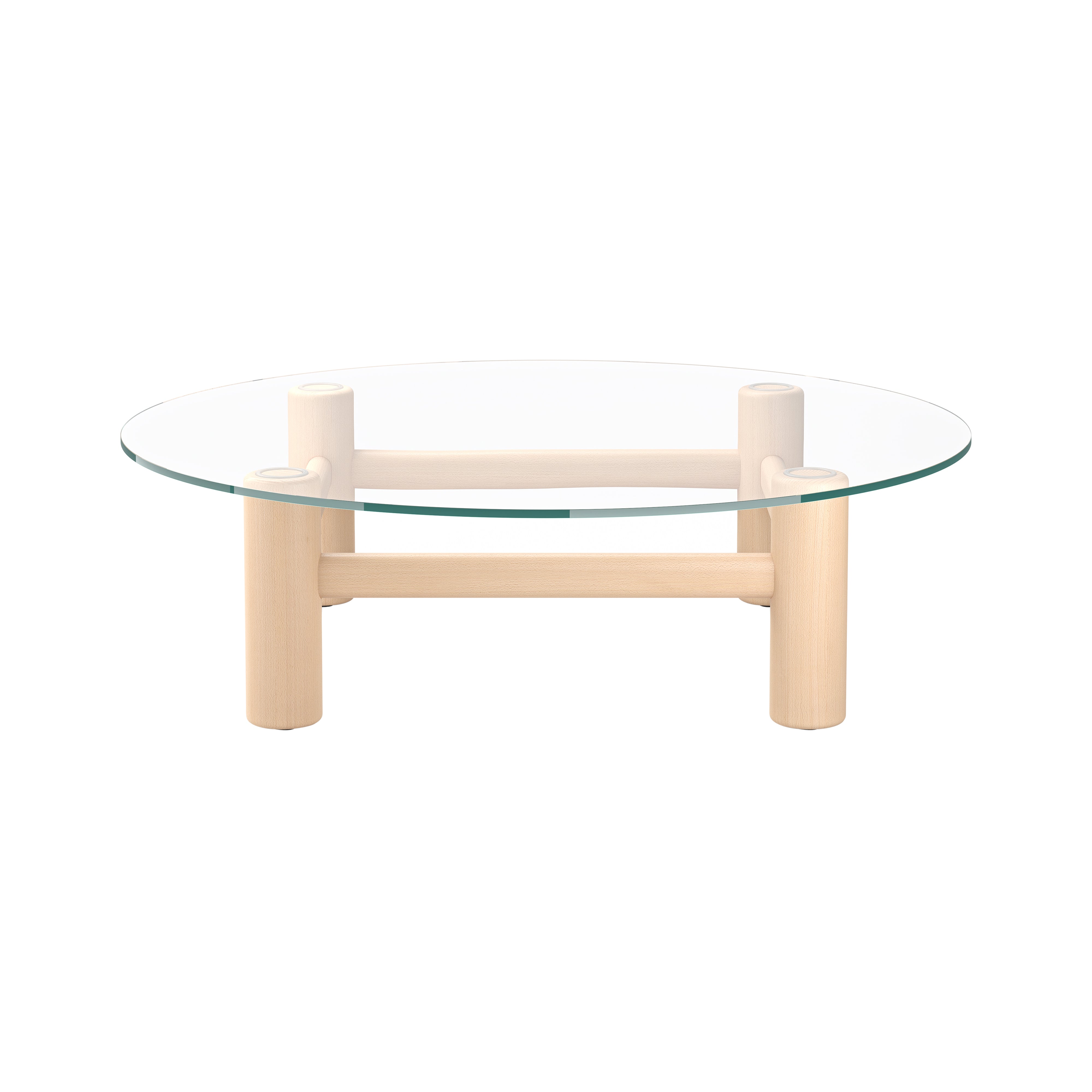 Boundary Coffee Table: Round + Natural Beech