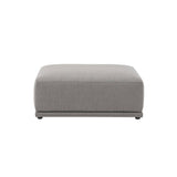 Connect Soft Sofa Modules: Ottoman I + Re-Wool 128