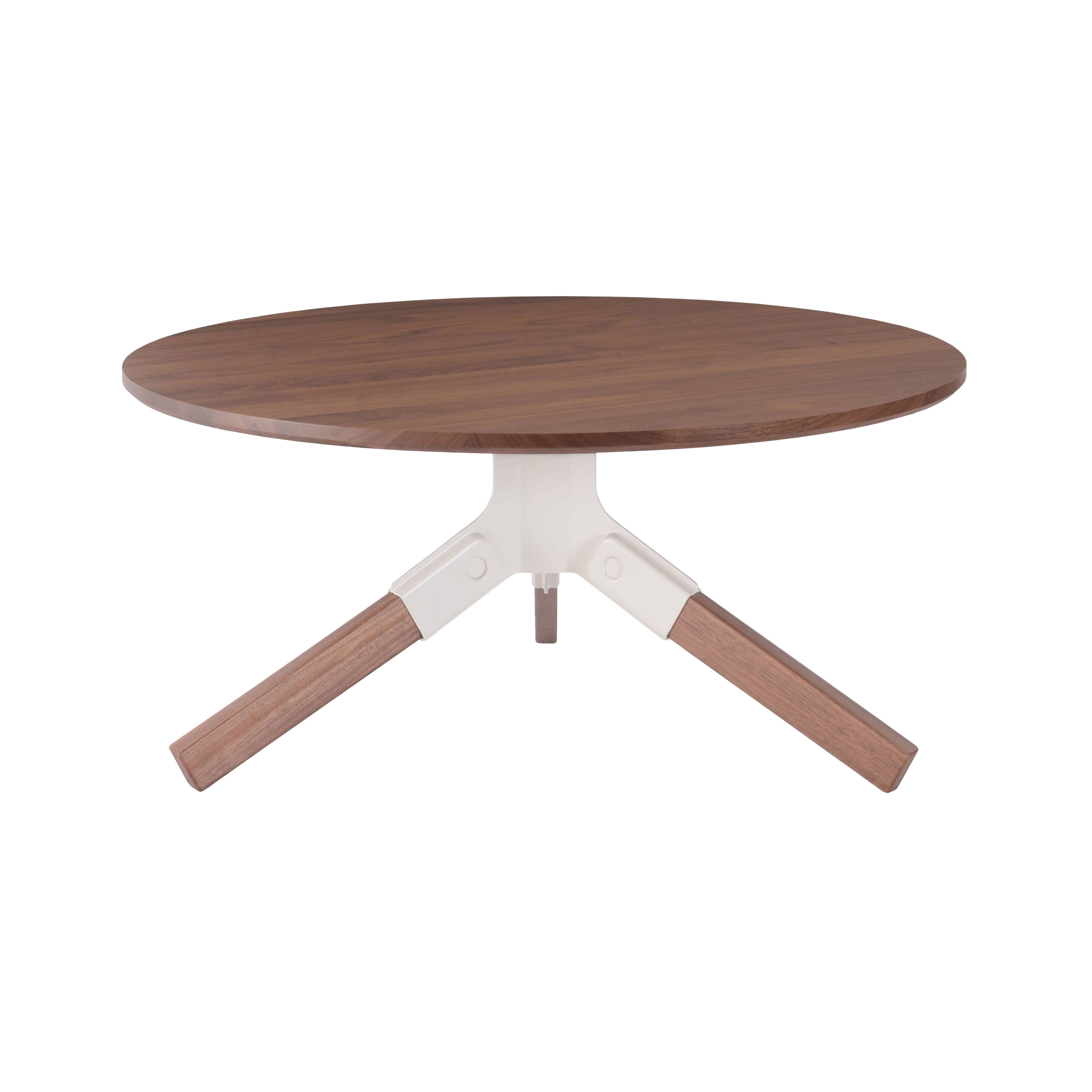 Conrad Coffee Table: Walnut + White