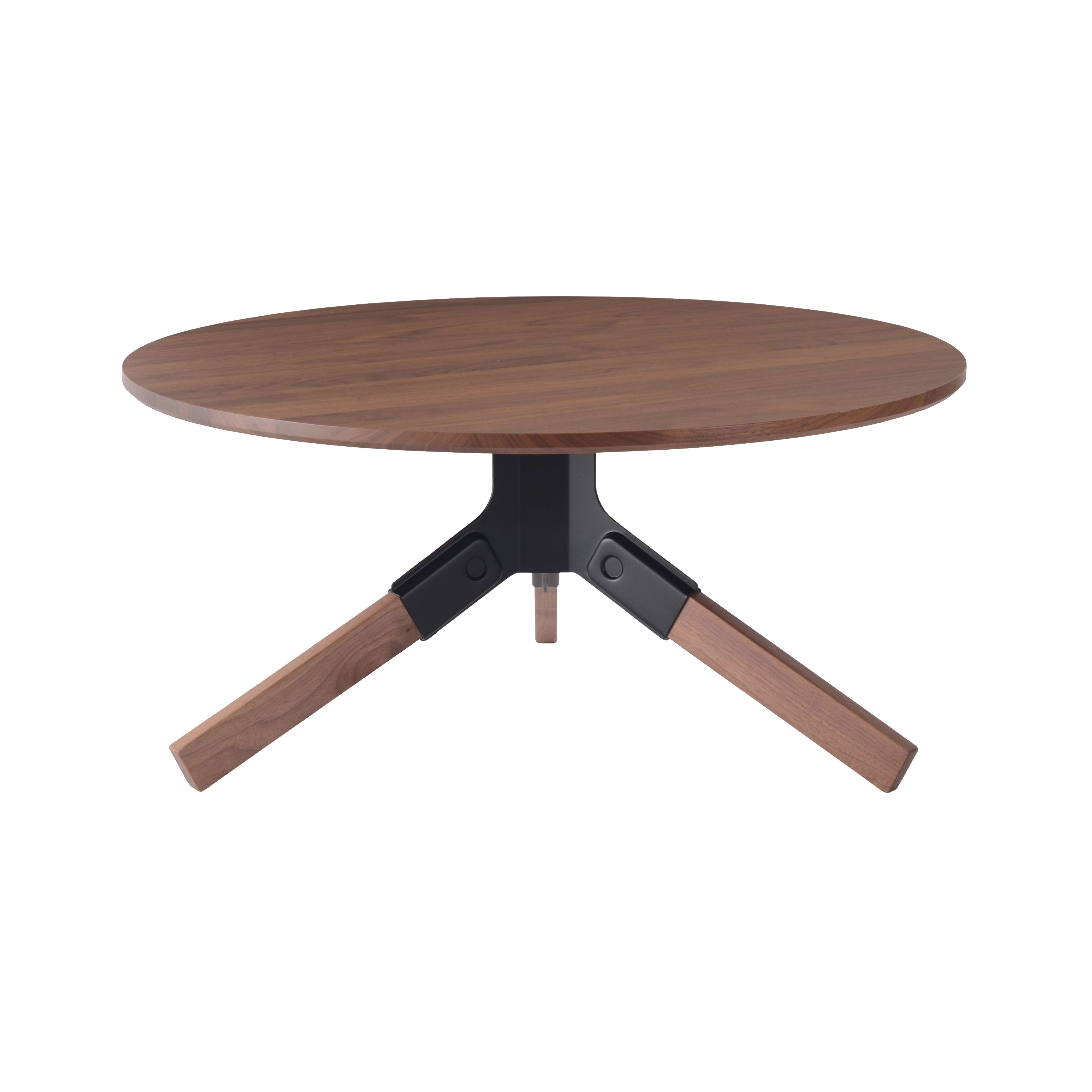 Conrad Coffee Table: Walnut + Black