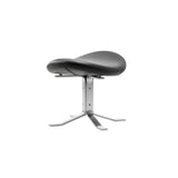 Corona Ottoman: Brushed Chrome