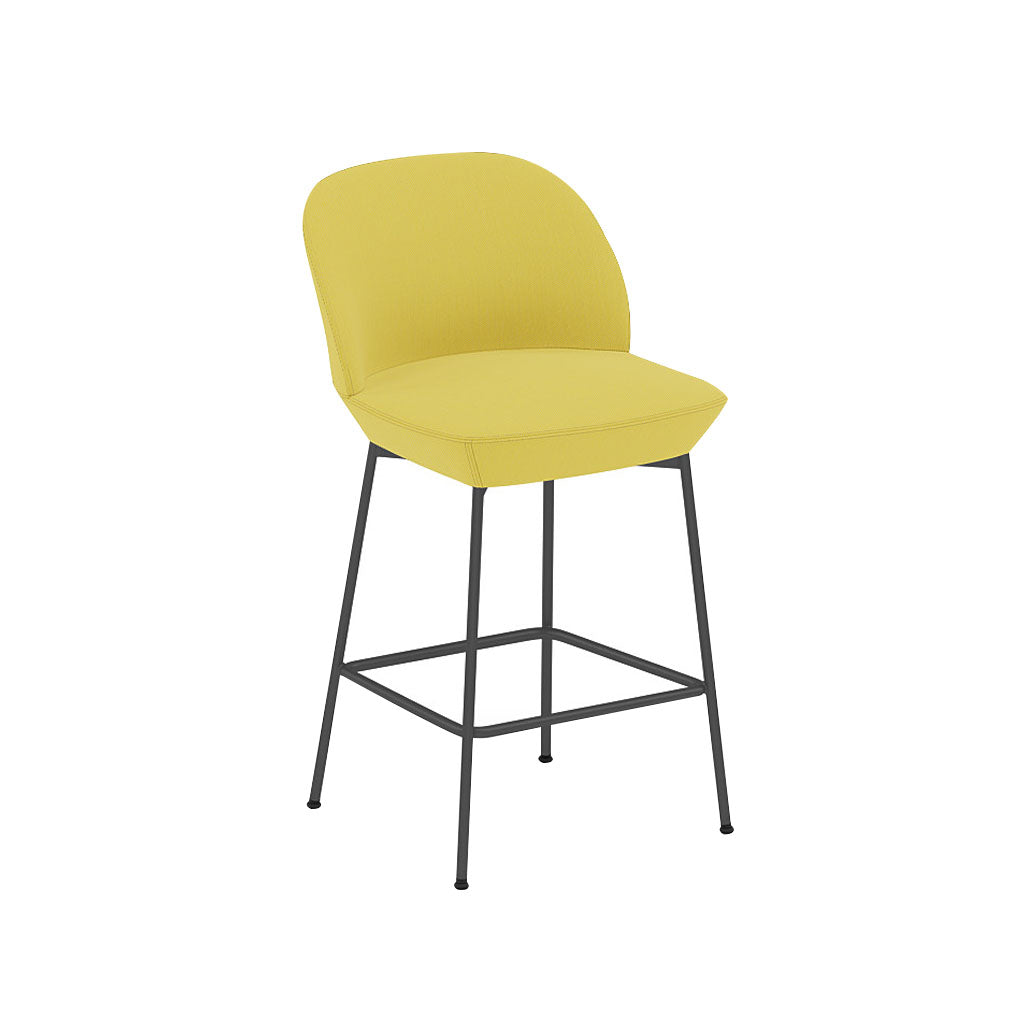 Oslo Bar + Counter Stool: Counter + Anthracite Black