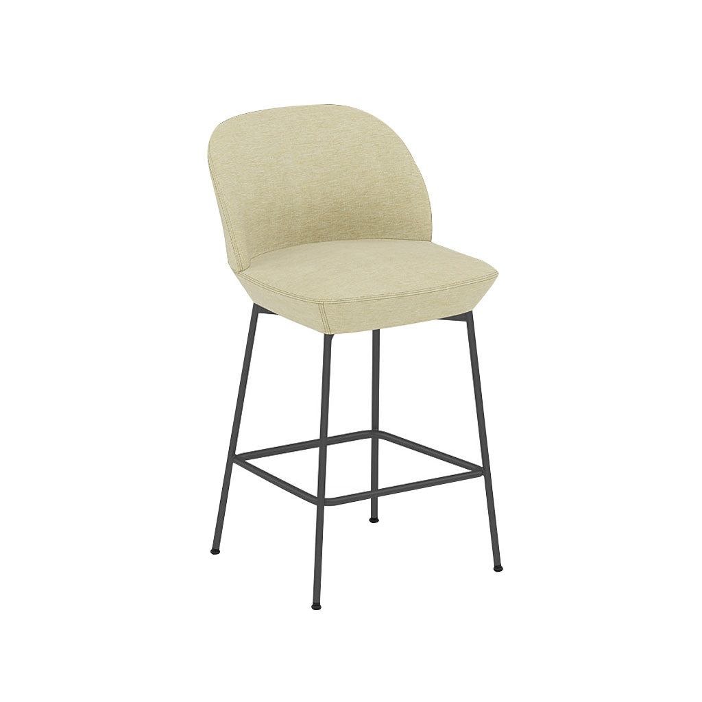 Oslo Bar + Counter Stool: Counter + Anthracite Black