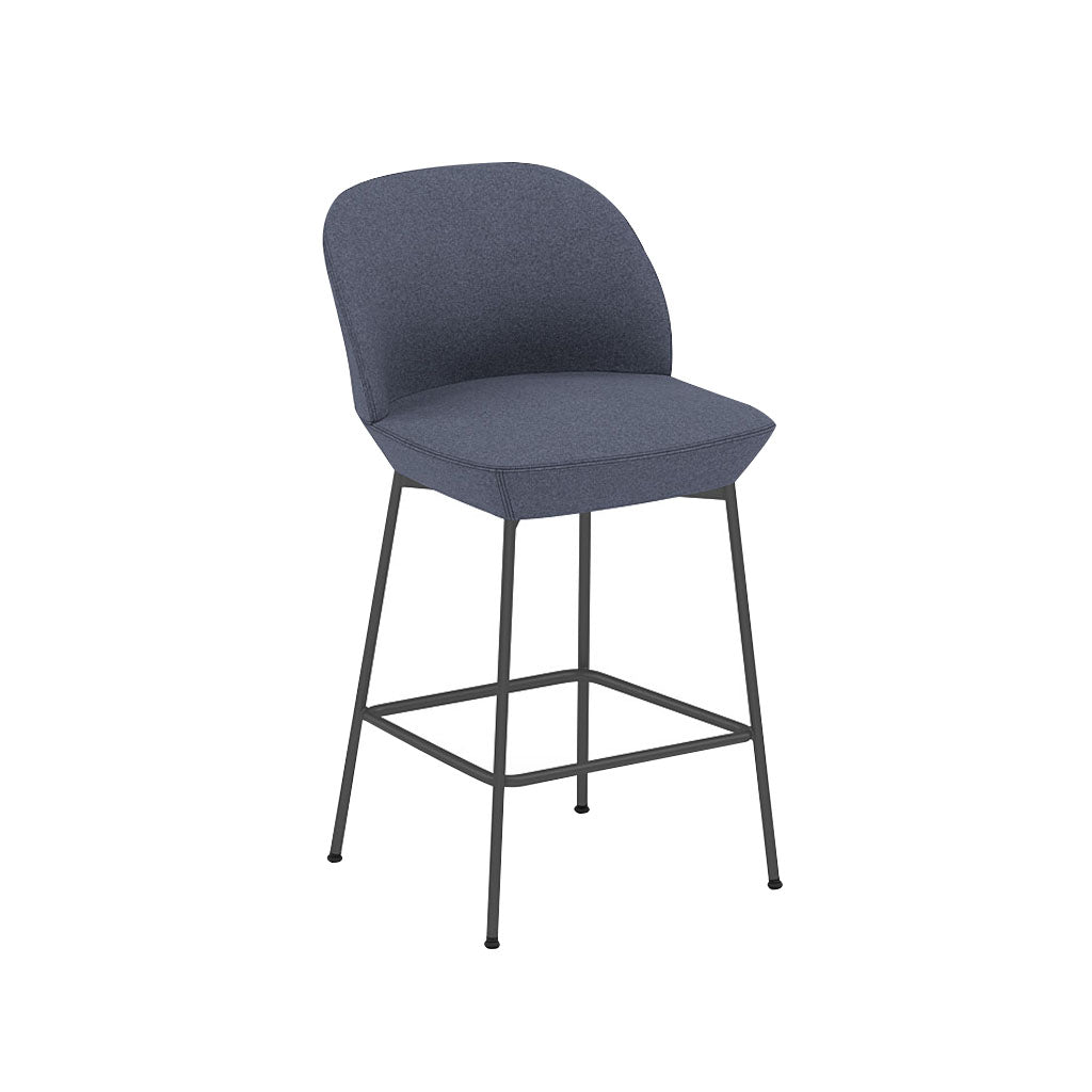 Oslo Bar + Counter Stool: Counter + Anthracite Black