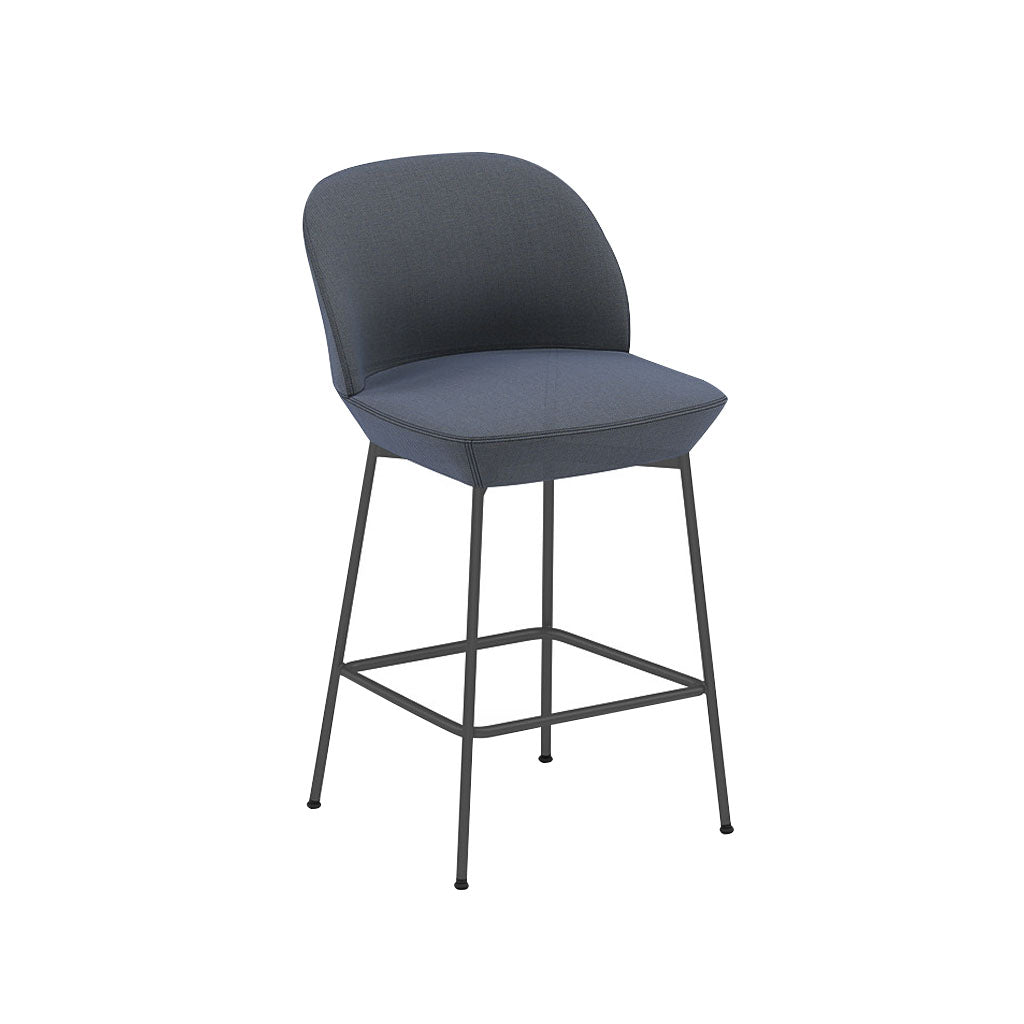 Oslo Bar + Counter Stool: Counter + Anthracite Black