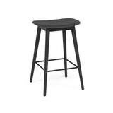 Fiber Bar + Counter Stool: Wood Base + Counter + Black + Black