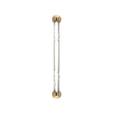 Crystal Tube Wall Light: Brushed Brass