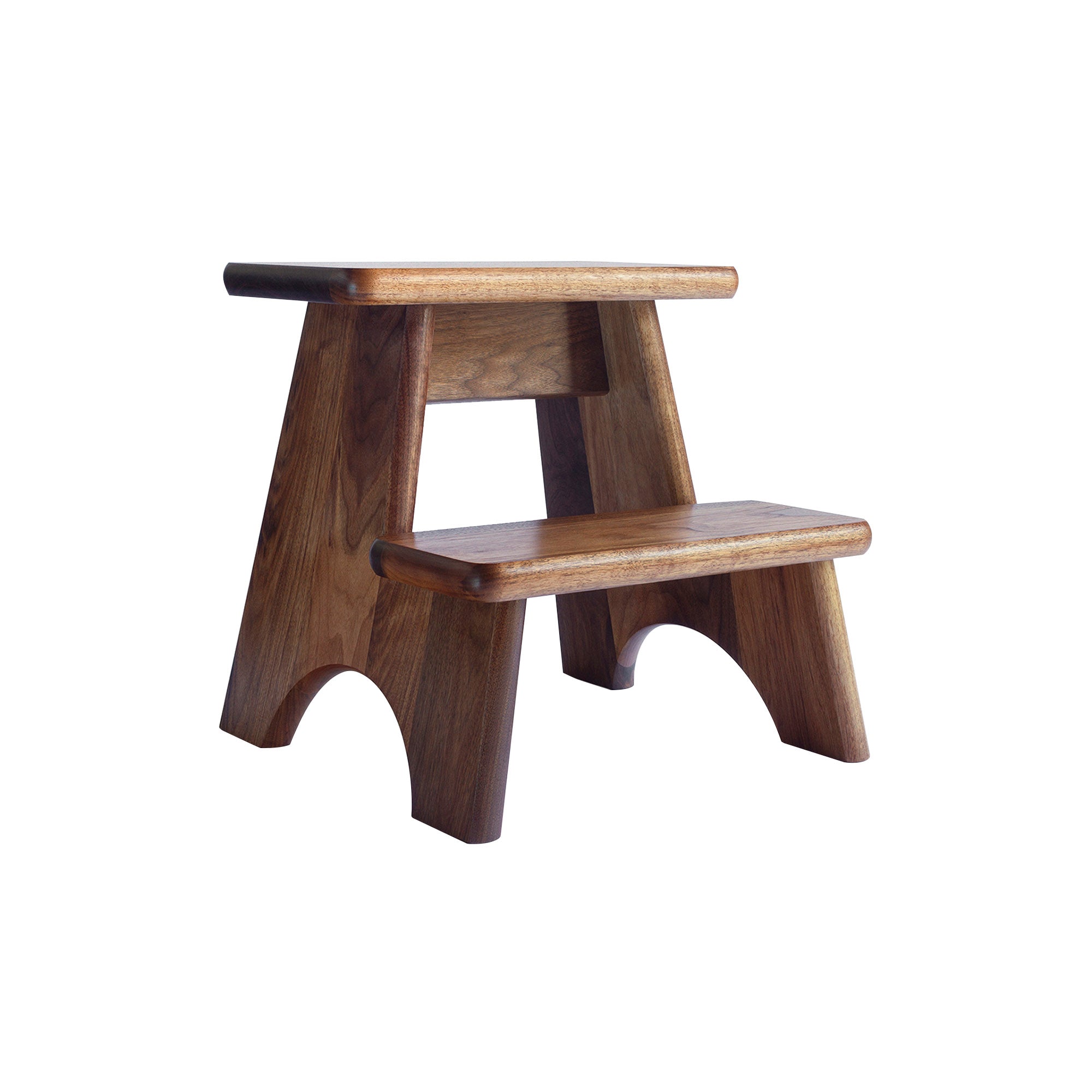 Merton Step Stool: Walnut