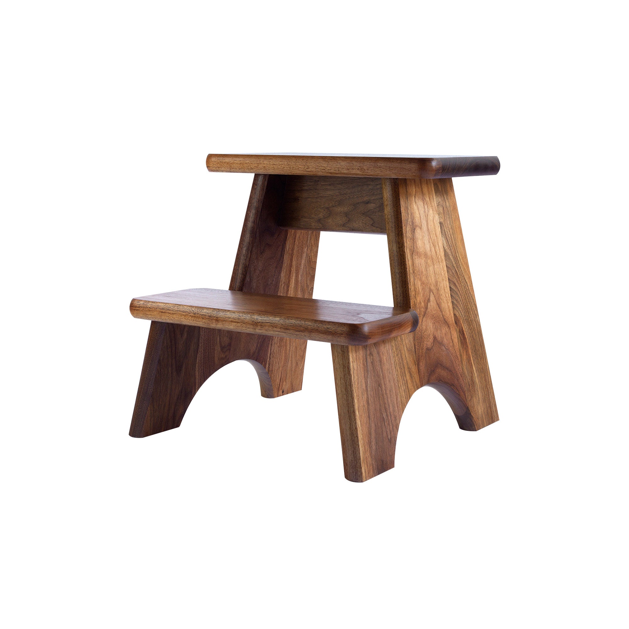 Merton Step Stool: Walnut