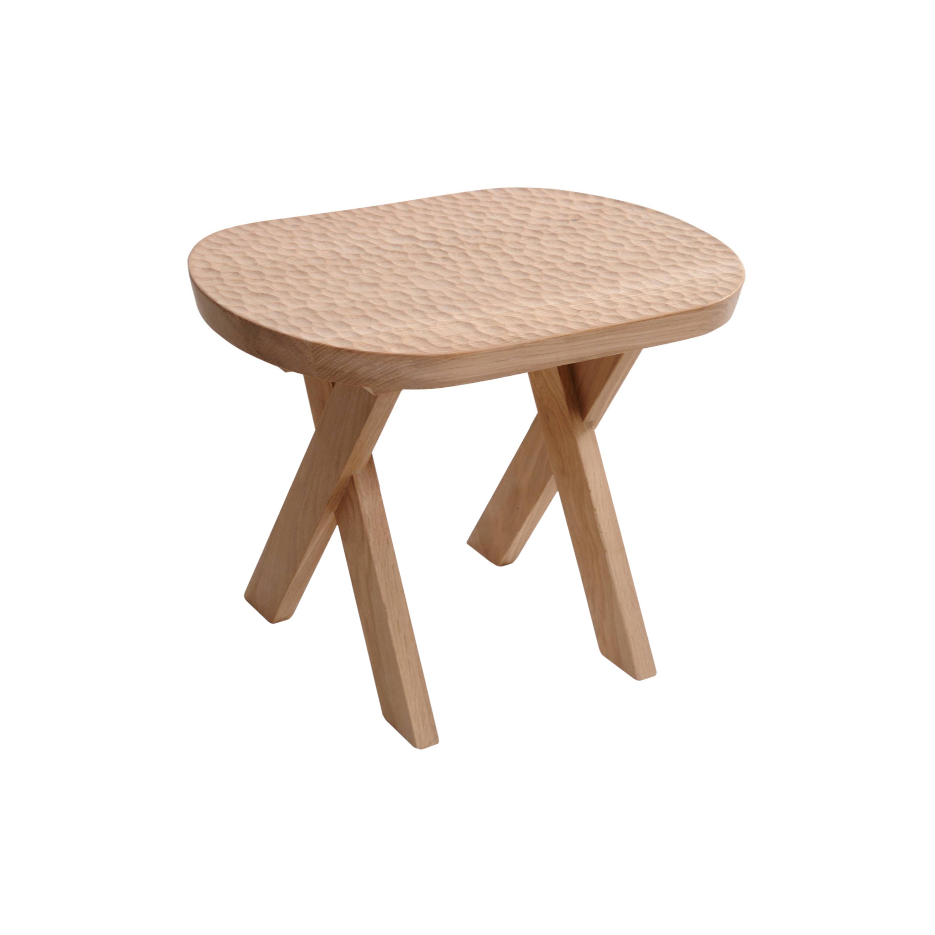 Touch Stool: Pill + White Oiled Oak