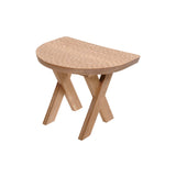 Touch Stool: Half Moon + White Oiled Oak