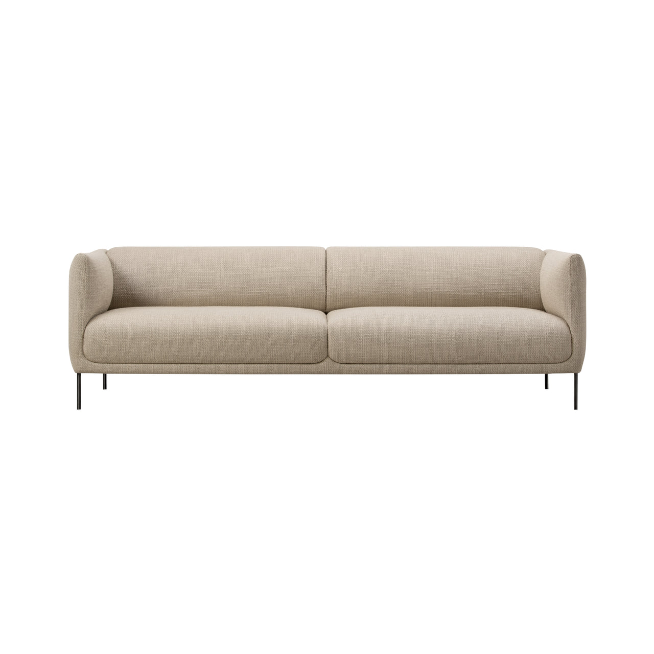 Konami Sofa: 2-1/2 seater + Black