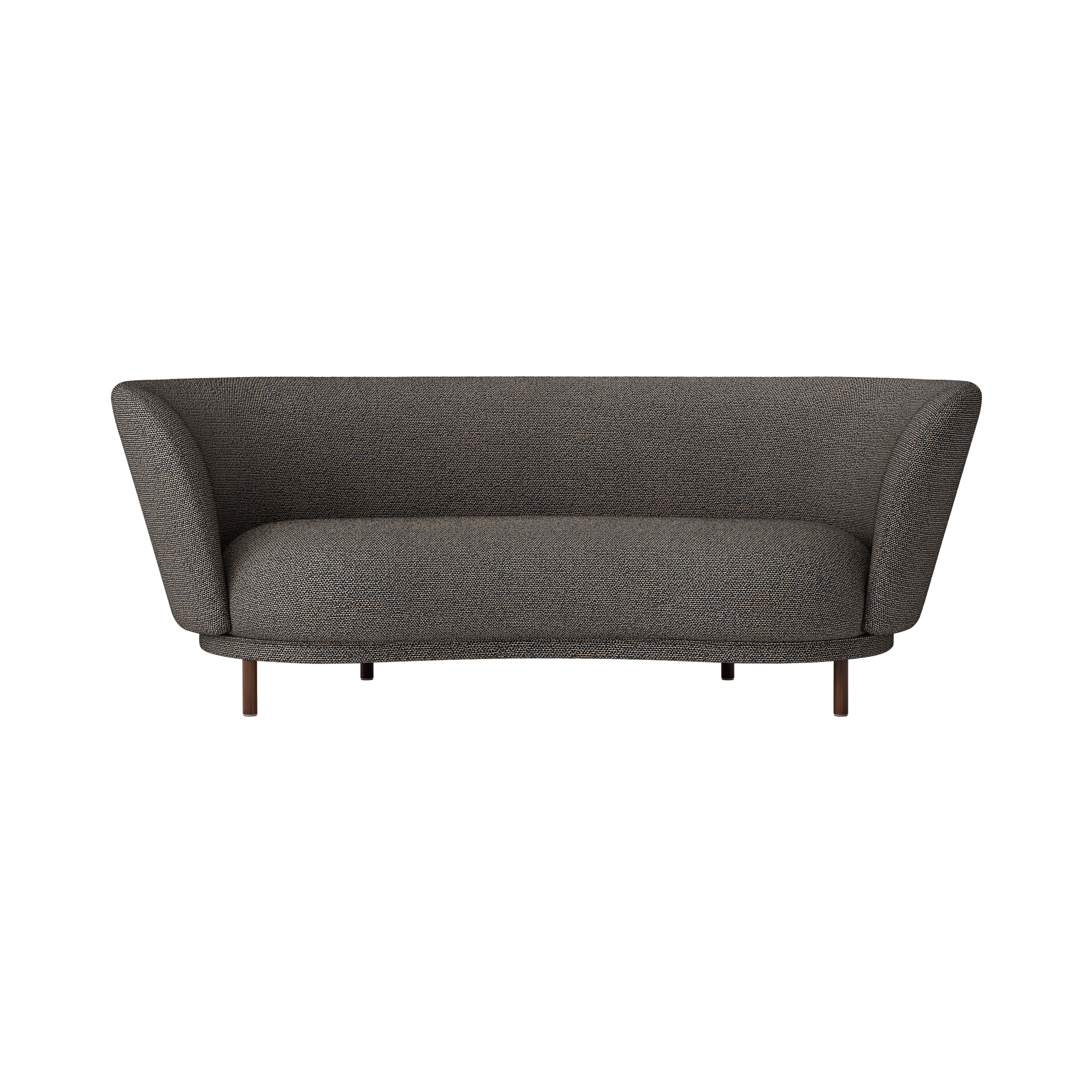 Dandy 2 Seater Sofa: Walnut Stained Beech