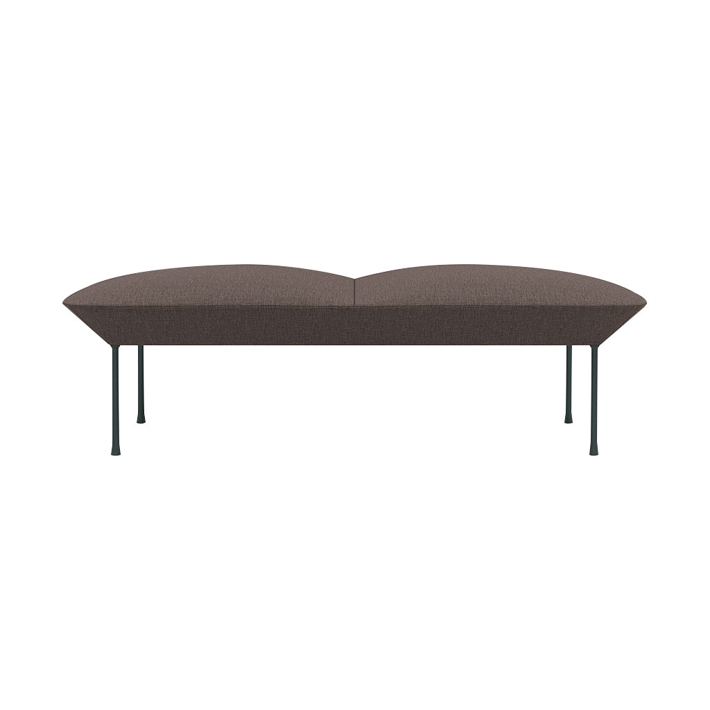 Oslo Bench: Dark Grey