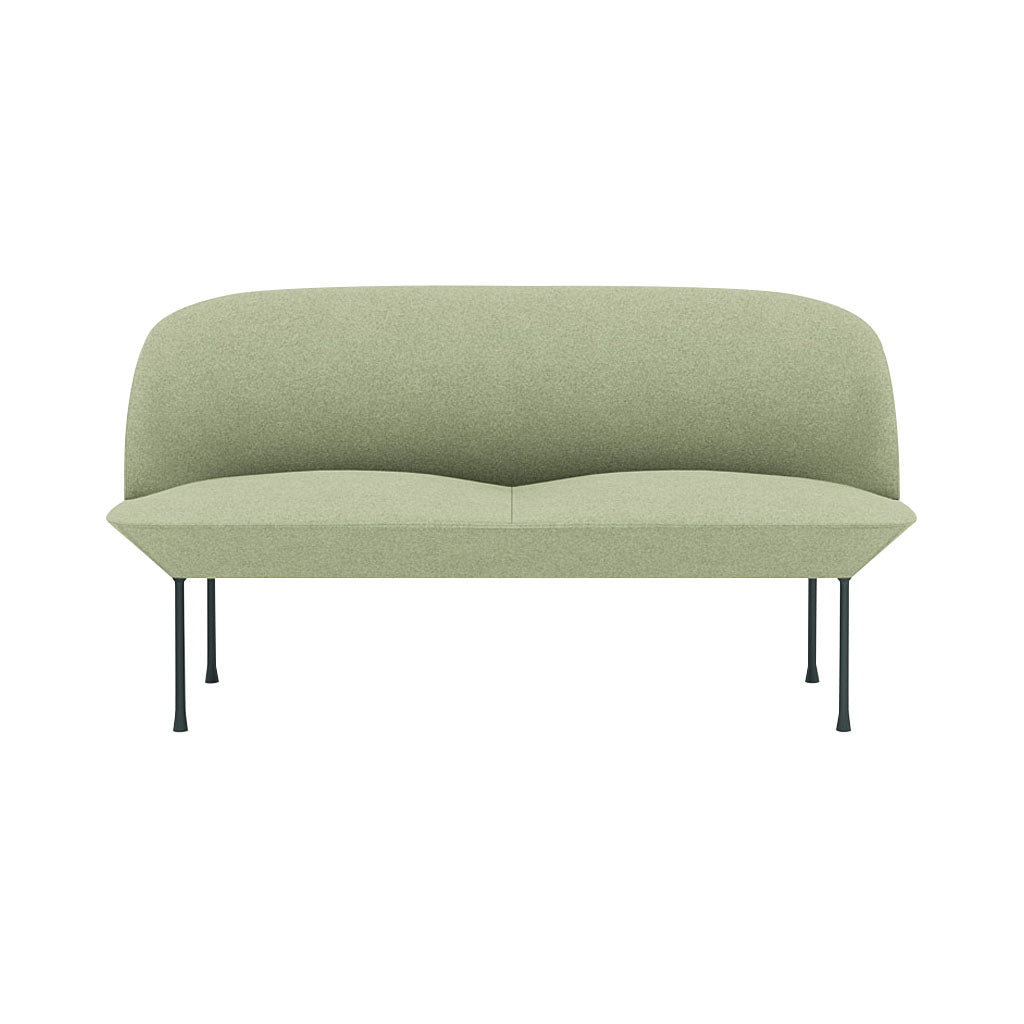 Oslo 2-Seater Sofa: Dark Grey