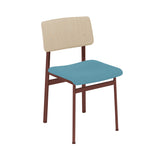 Loft Chair: Upholstered + Deep Red + Oak