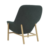 Drape Lounge Chair: High + Wood Base + With Headrest + Oak