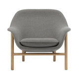 Drape Lounge Chair: Low + Wood Base + Oak