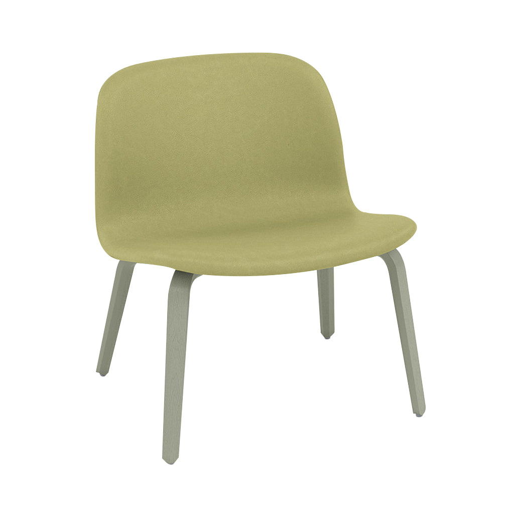 Visu Lounge Chair: Upholstered + Dusty Green