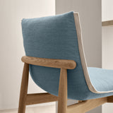 E007 Embrace Counter Stool: Stainless Steel + Natural Edging Strip