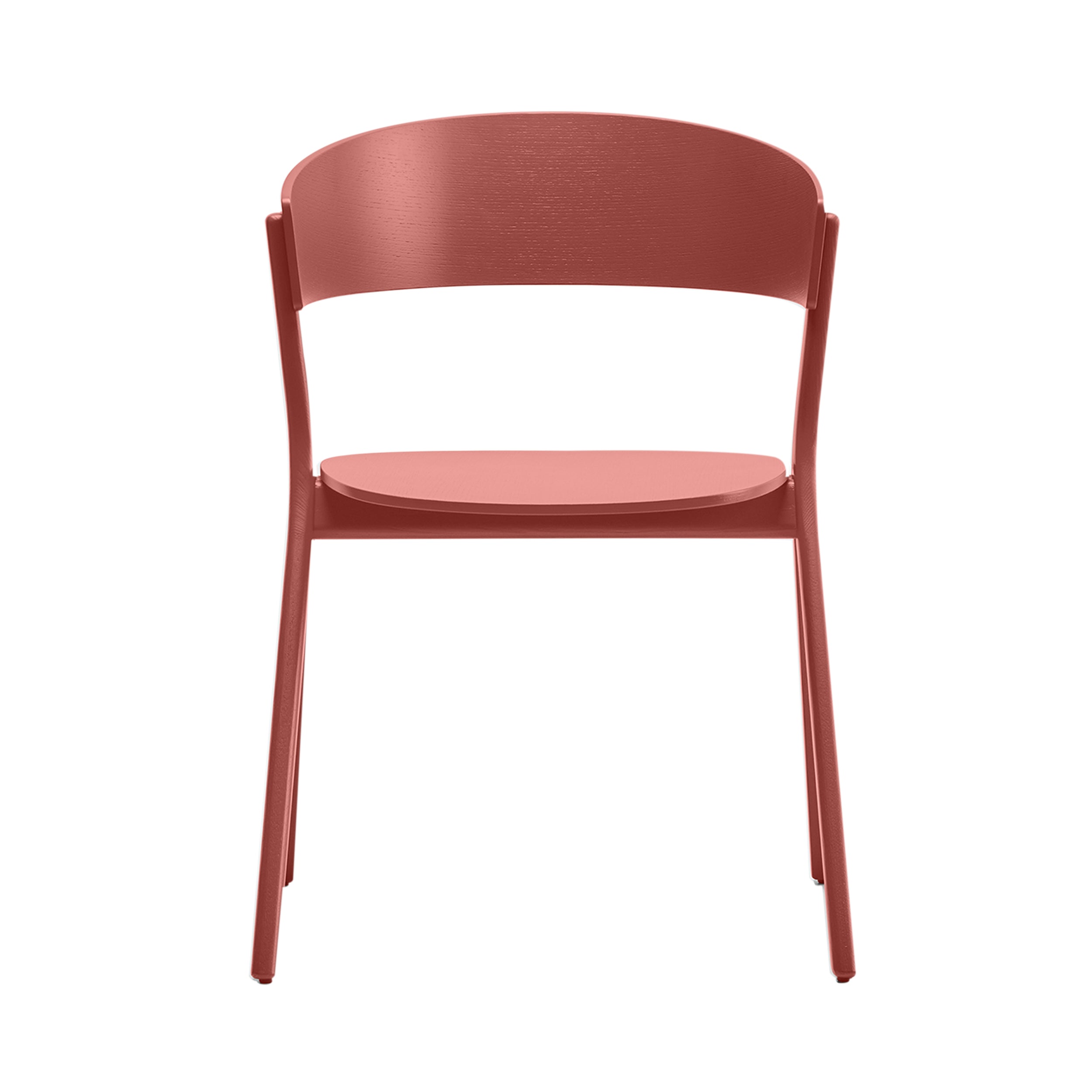 Circus Wood Chair: Japan Red + Without Seat Pad