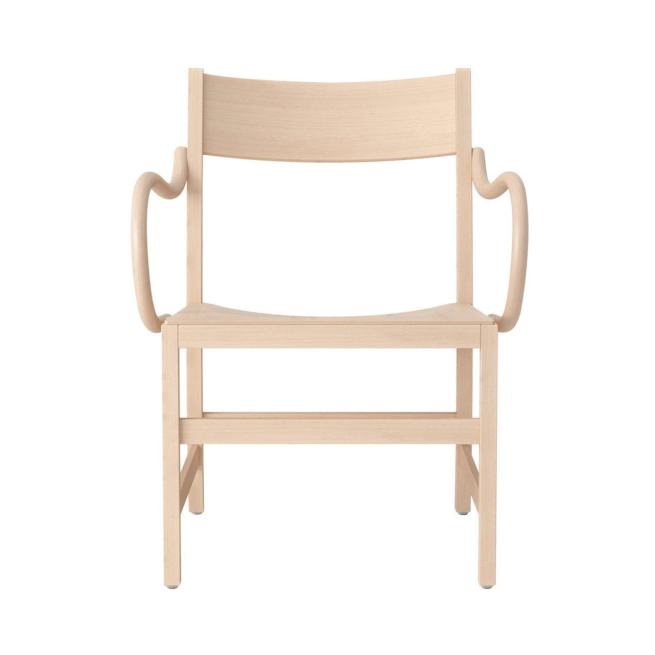 Waiter XL Easy Chair: Natural Beech