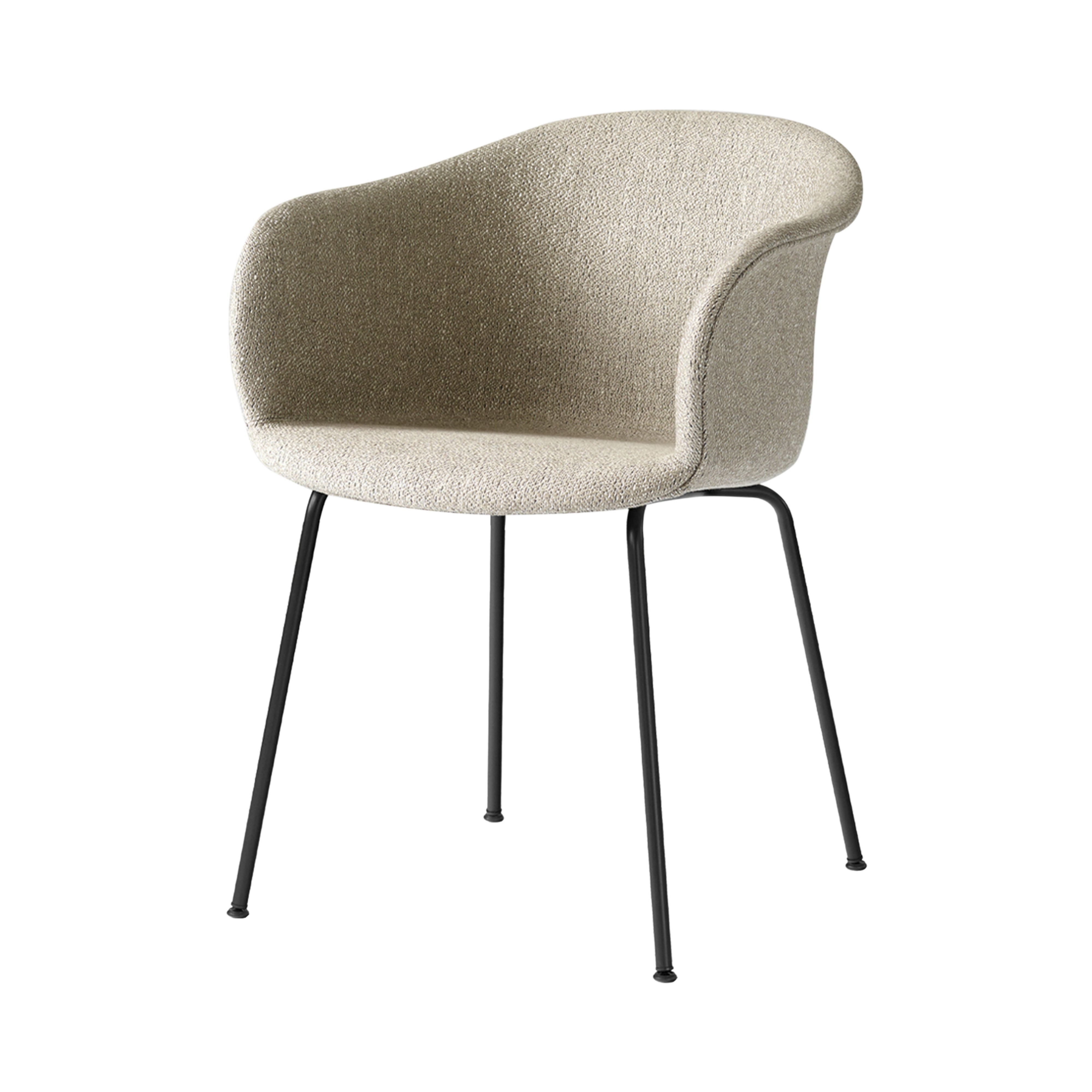 Elefy Chair JH29: Tube Base Upholstered + Black