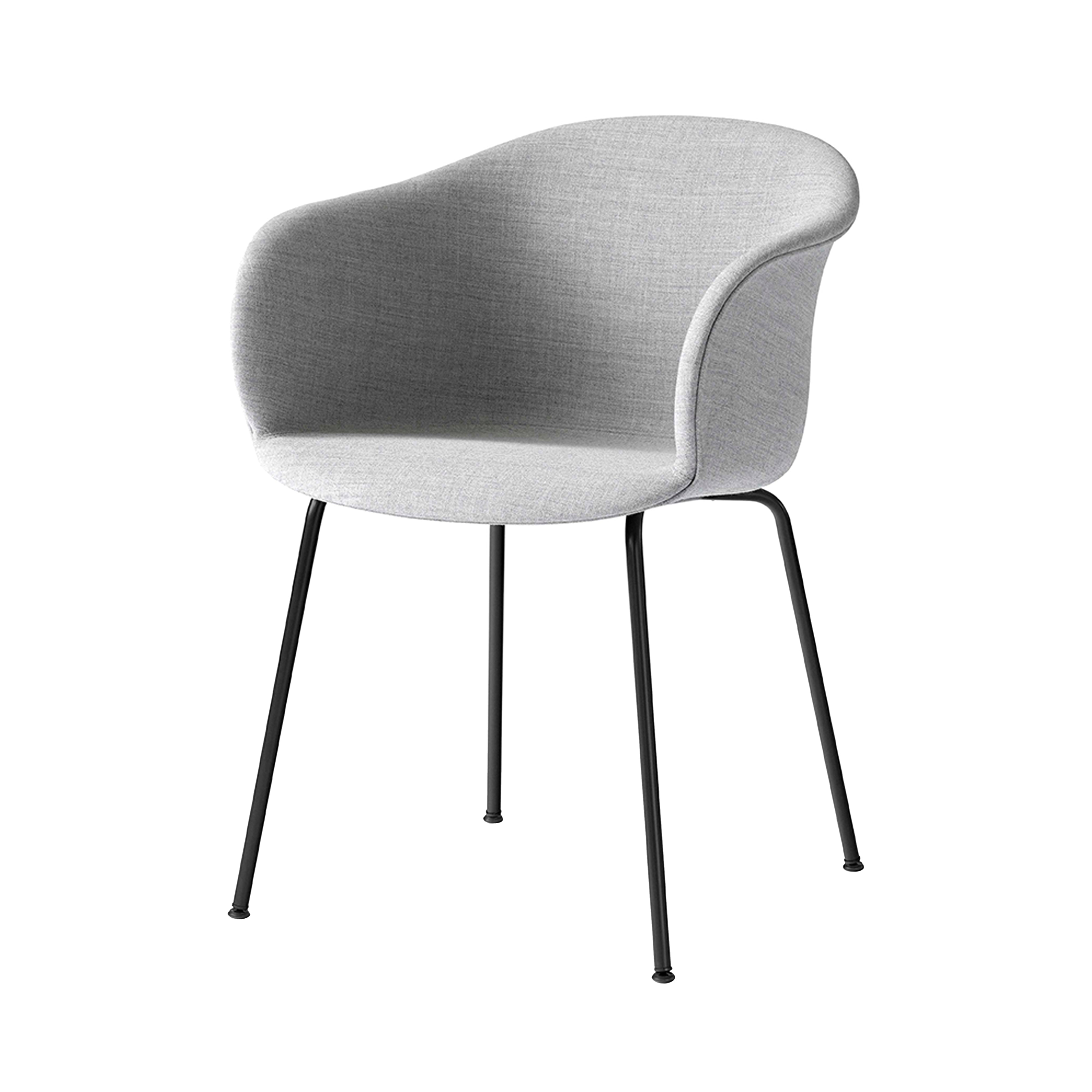 Elefy Chair JH29: Tube Base Upholstered + Black