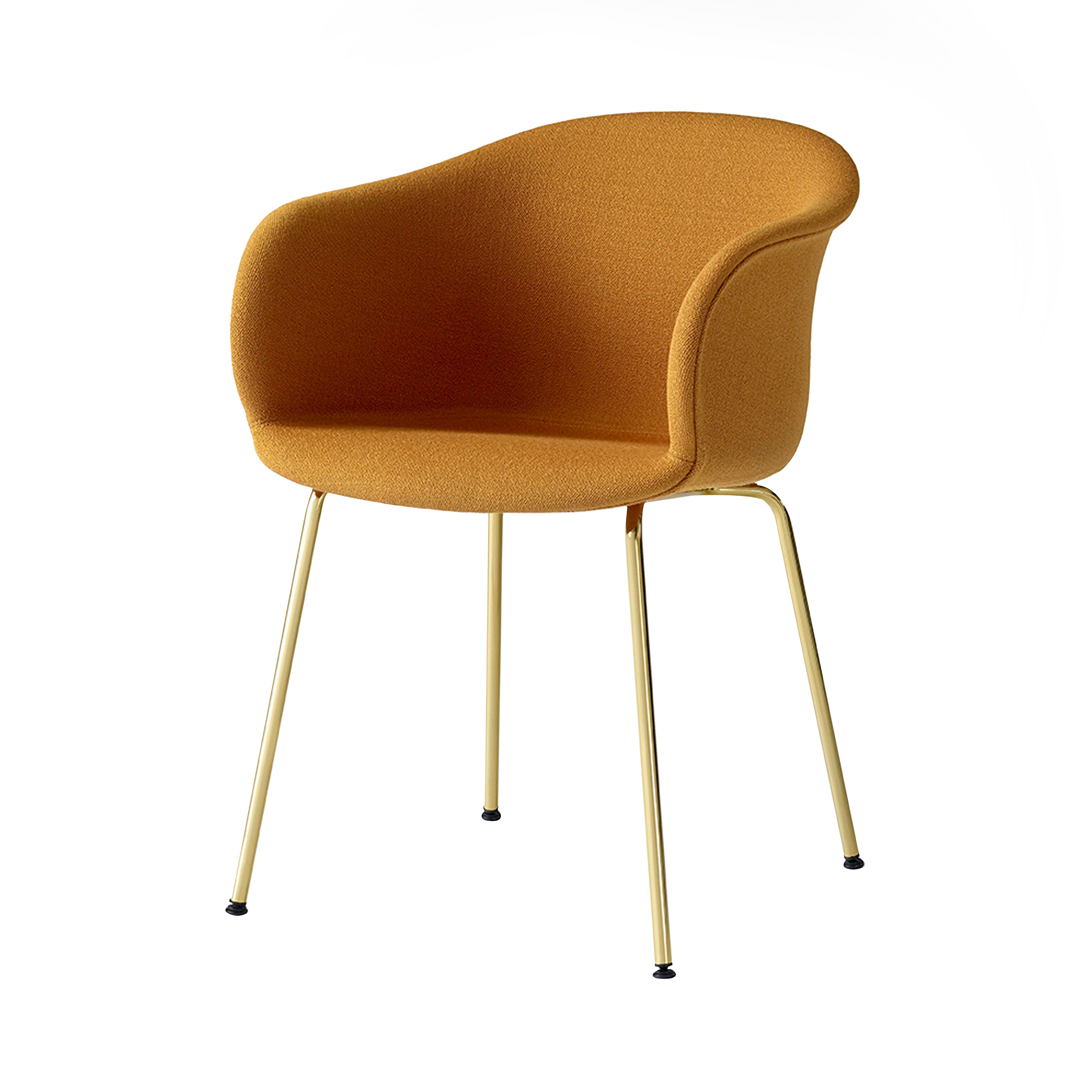 Elefy Chair JH29: Tube Base Upholstered + Brass