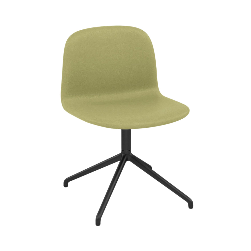 Visu Wide Chair: Swivel Base with Return + Upholstered