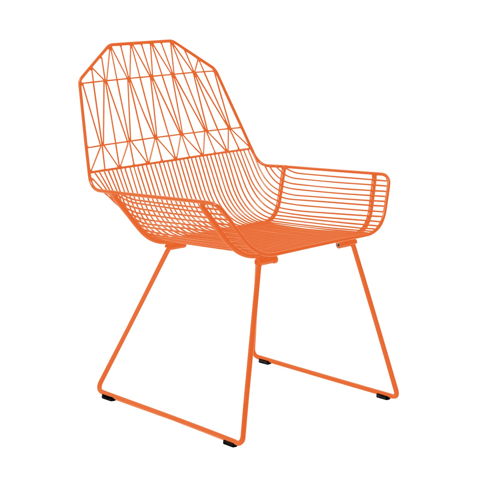 Farmhouse Lounge Chair: Orange + Without Seat Pad